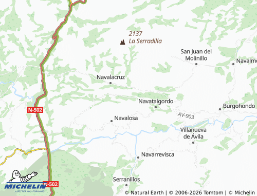 MICHELIN Navaquesera map - ViaMichelin
