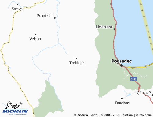 Mappa MICHELIN Trebinjë - ViaMichelin
