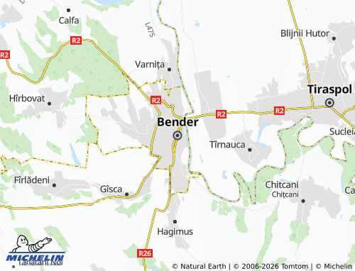 Kaart MICHELIN Bender - ViaMichelin