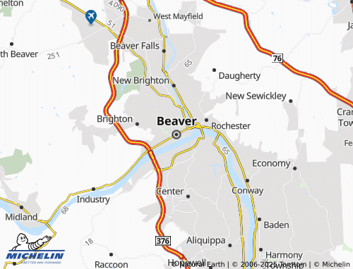 MICHELIN Beaver map - ViaMichelin