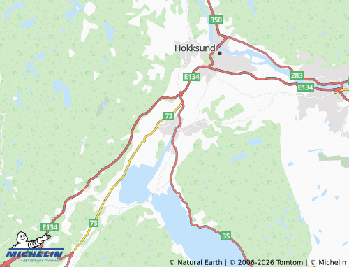 Kaart MICHELIN Vestfossen - ViaMichelin