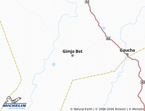Mappa MICHELIN Gimja Bet - ViaMichelin