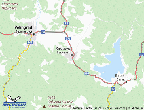 Mappa MICHELIN Rakitovo - ViaMichelin