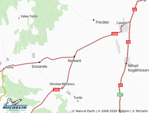 MICHELIN-Landkarte Nalbant - ViaMichelin