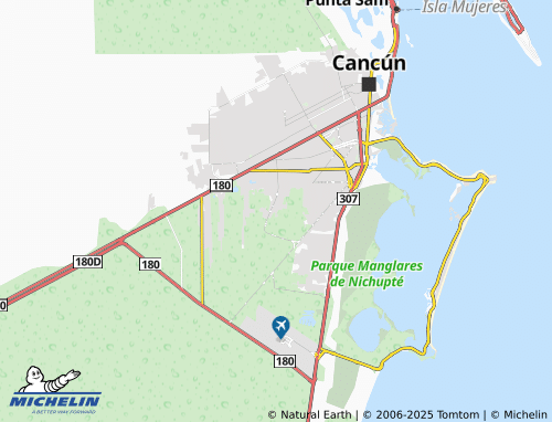 MICHELIN Jardines del Sur map - ViaMichelin