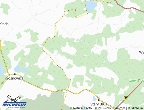 MICHELIN Zamołodycze map - ViaMichelin