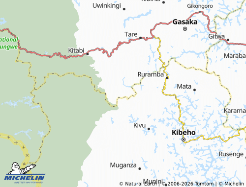 Mapa MICHELIN Shaba - ViaMichelin