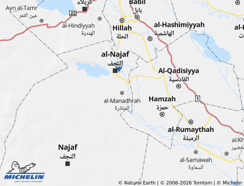MICHELIN Al Manathera map - ViaMichelin
