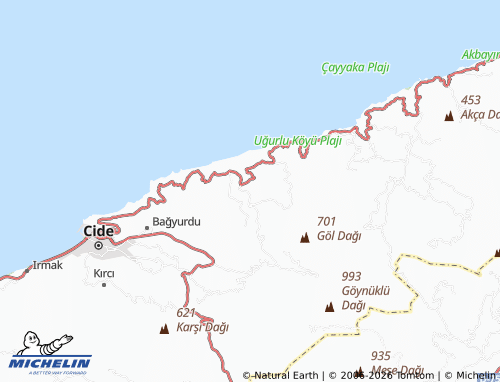 Mapa MICHELIN Düzköy - ViaMichelin