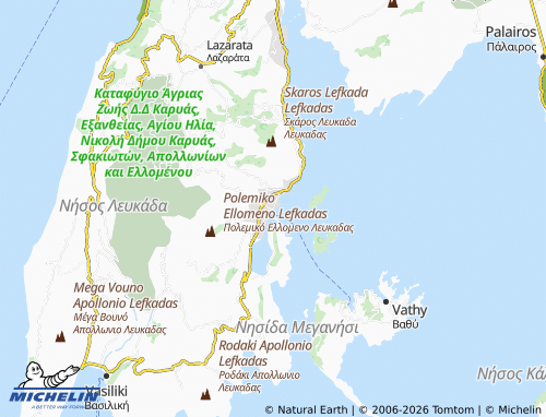 Mapa MICHELIN Nydri - ViaMichelin