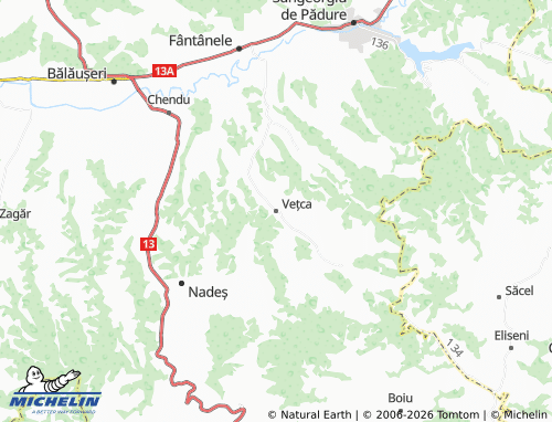 Mappa MICHELIN Vețca - ViaMichelin