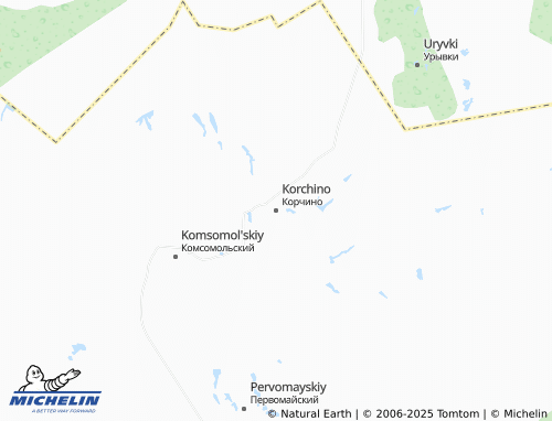 MICHELIN Korchino map - ViaMichelin