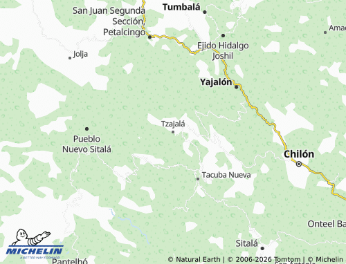 MICHELIN Tzajalá map - ViaMichelin