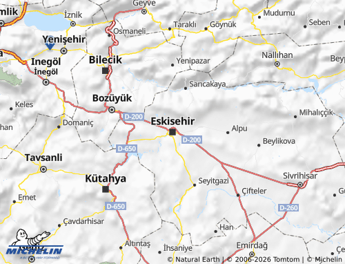 Mapa MICHELIN Eskişehir - ViaMichelin