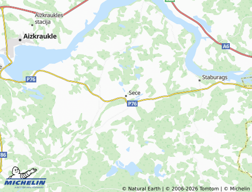 Mapa MICHELIN Seces pagasts - ViaMichelin
