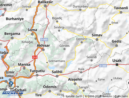 Mappa MICHELIN Gördes - ViaMichelin