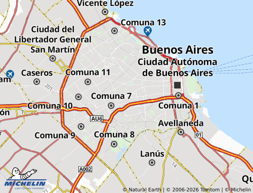 Mappa MICHELIN Comuna 6 - ViaMichelin