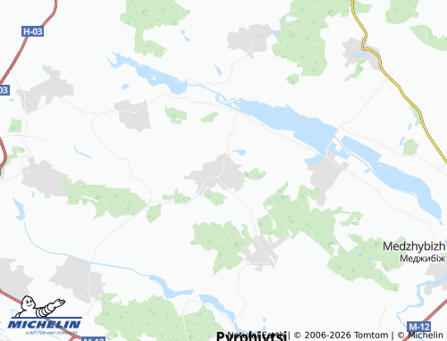 MICHELIN Tereshivtsi map - ViaMichelin