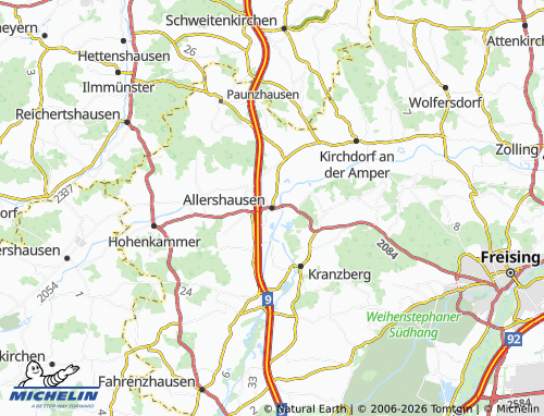 Mappa MICHELIN Allershausen - ViaMichelin