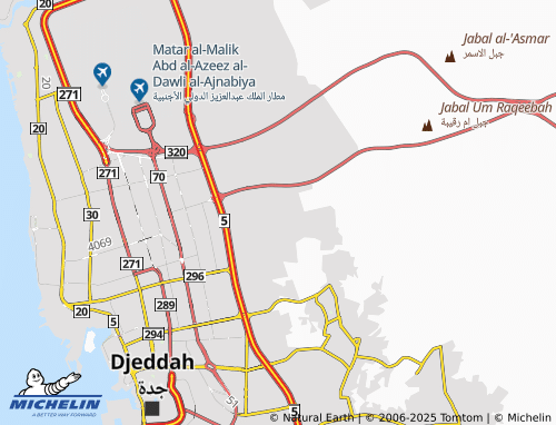 MICHELIN Al Ajwad District map - ViaMichelin