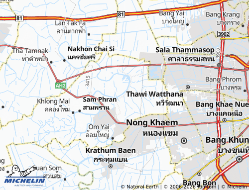Mapa MICHELIN Rai Khing - ViaMichelin