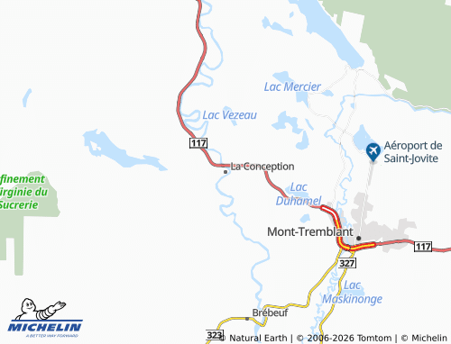 MICHELIN La Conception map - ViaMichelin