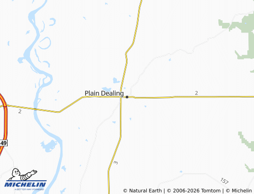 Mapa MICHELIN Plain Dealing - ViaMichelin