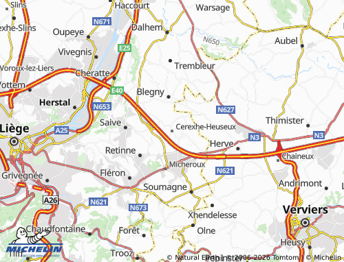 Mappa MICHELIN Cerexhe-Heuseux - ViaMichelin