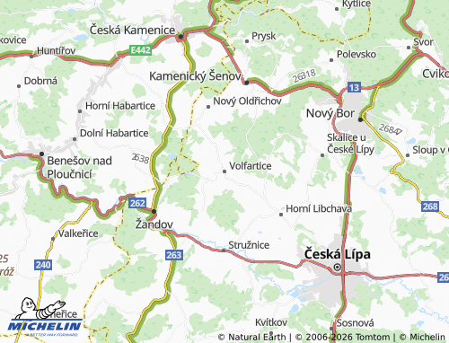 Mappa MICHELIN Volfartice - ViaMichelin