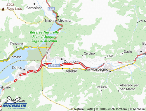 MICHELIN-Landkarte Cino - ViaMichelin