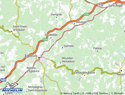 MICHELIN Darnets map - ViaMichelin