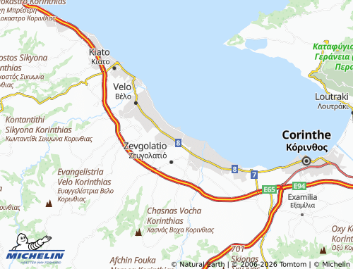 MICHELIN Vrachati map - ViaMichelin