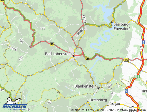 Mappa MICHELIN Bad Lobenstein - ViaMichelin