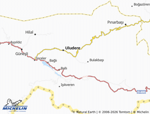 MICHELIN Küçükçay map - ViaMichelin