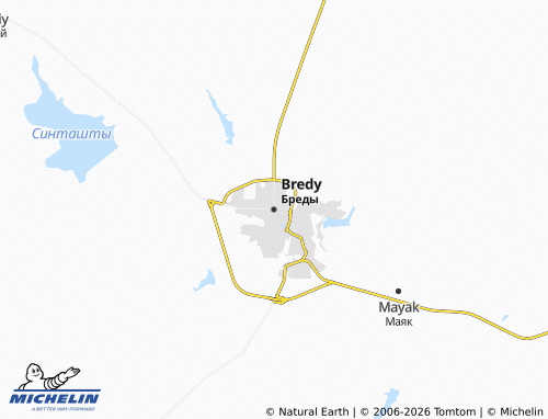 MICHELIN-Landkarte Bredy - ViaMichelin