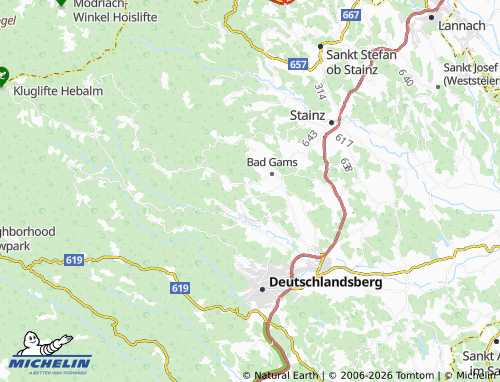 MICHELIN Bergegg map - ViaMichelin