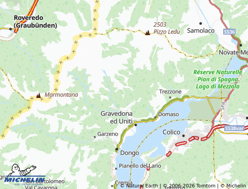 MICHELIN Bodone map - ViaMichelin