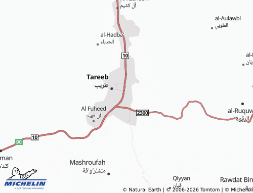 MICHELIN-Landkarte al-Oroubah - ViaMichelin