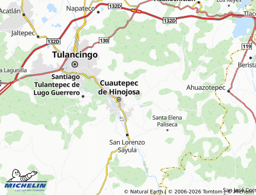Mappa MICHELIN Santa María Nativitas - ViaMichelin