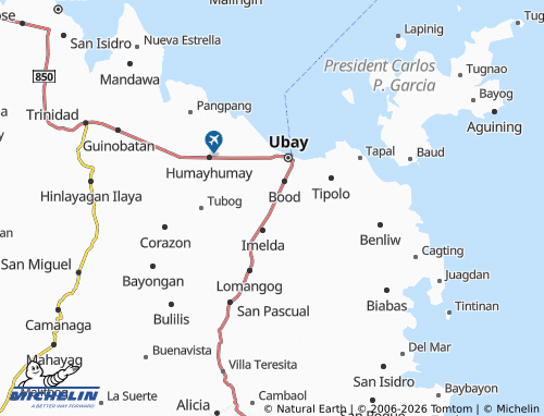 MICHELIN Calanggaman map - ViaMichelin