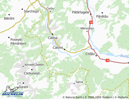 MICHELIN Calvini map - ViaMichelin