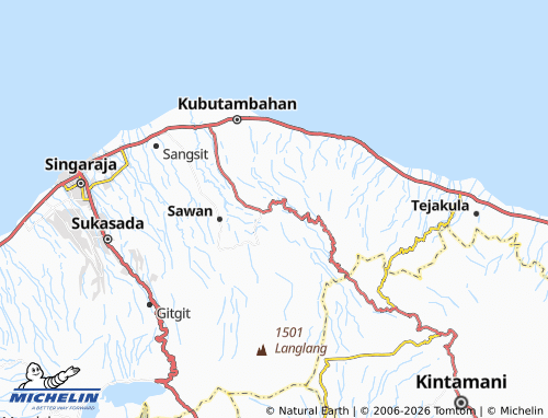Mapa MICHELIN Tamblang - ViaMichelin