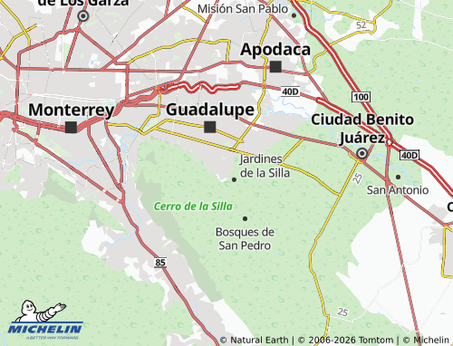 MICHELIN Misión de La Silla Segundo Sector map - ViaMichelin