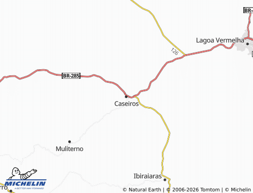 Mapa MICHELIN Caseiros - ViaMichelin