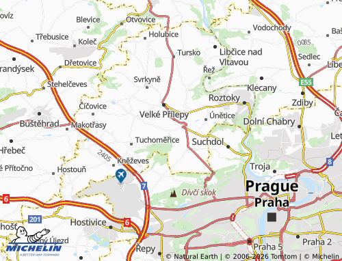 Mappa MICHELIN Statenice - ViaMichelin