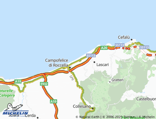 MICHELIN Piana Calzata map - ViaMichelin