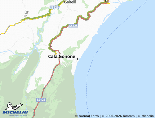 Mappa MICHELIN Cala Gonone - ViaMichelin
