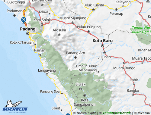 Mapa MICHELIN Solok Selatan - ViaMichelin