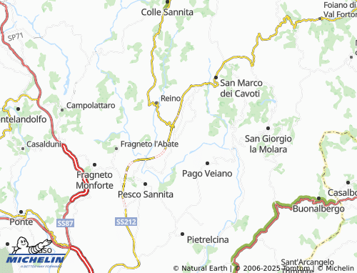 MICHELIN Bivio di Reino map - ViaMichelin