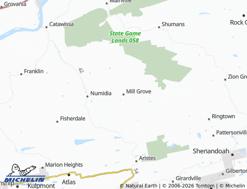 Mappa MICHELIN Mill Grove - ViaMichelin